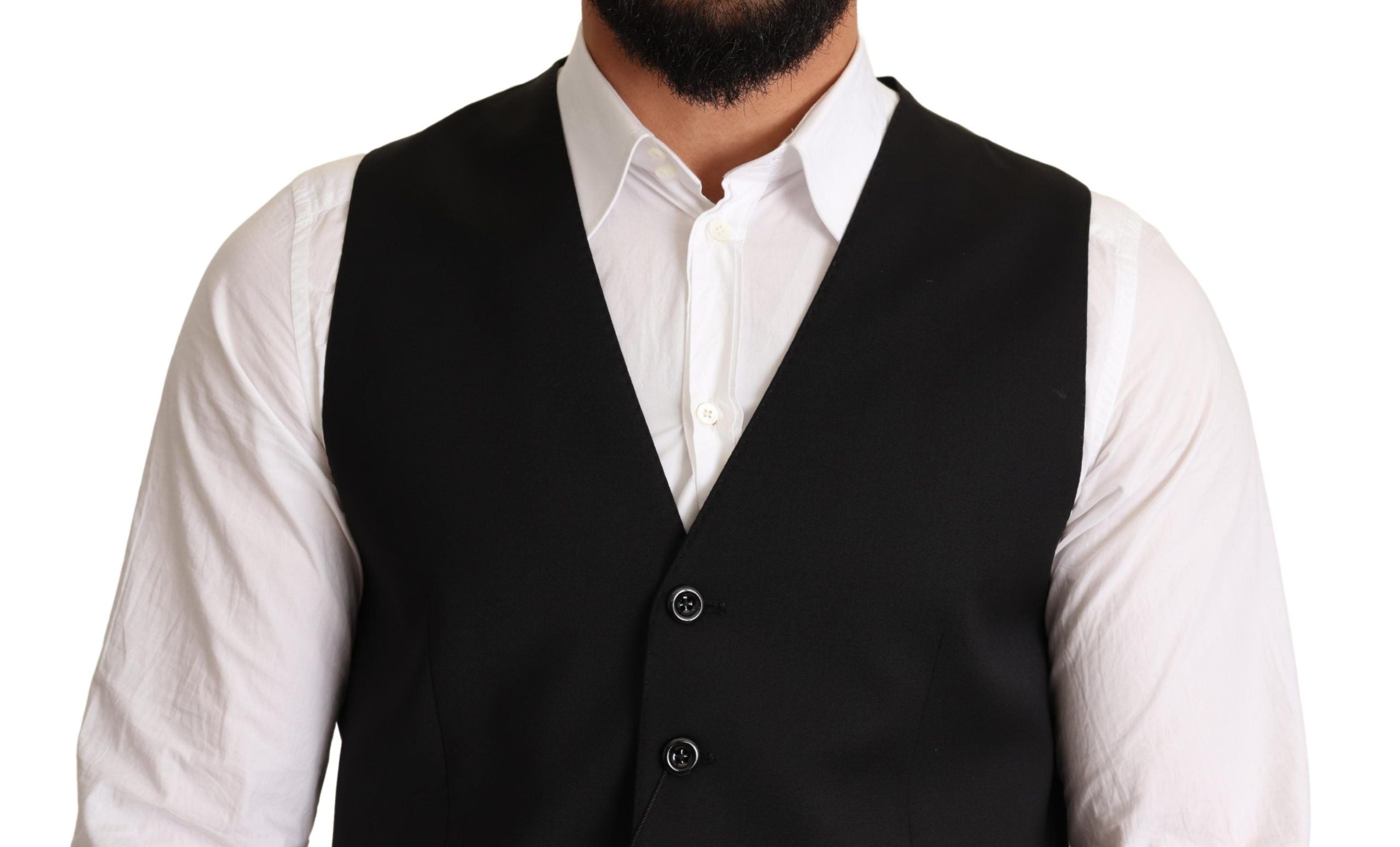 Dolce & Gabbana Black Formal dress Vest - Luxe Nova