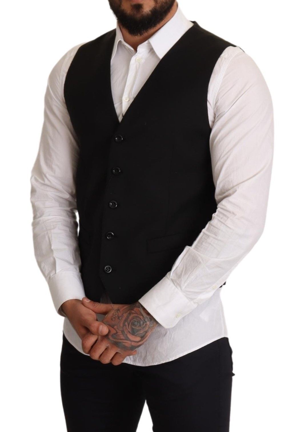 Dolce & Gabbana Black Formal dress Vest - Luxe Nova