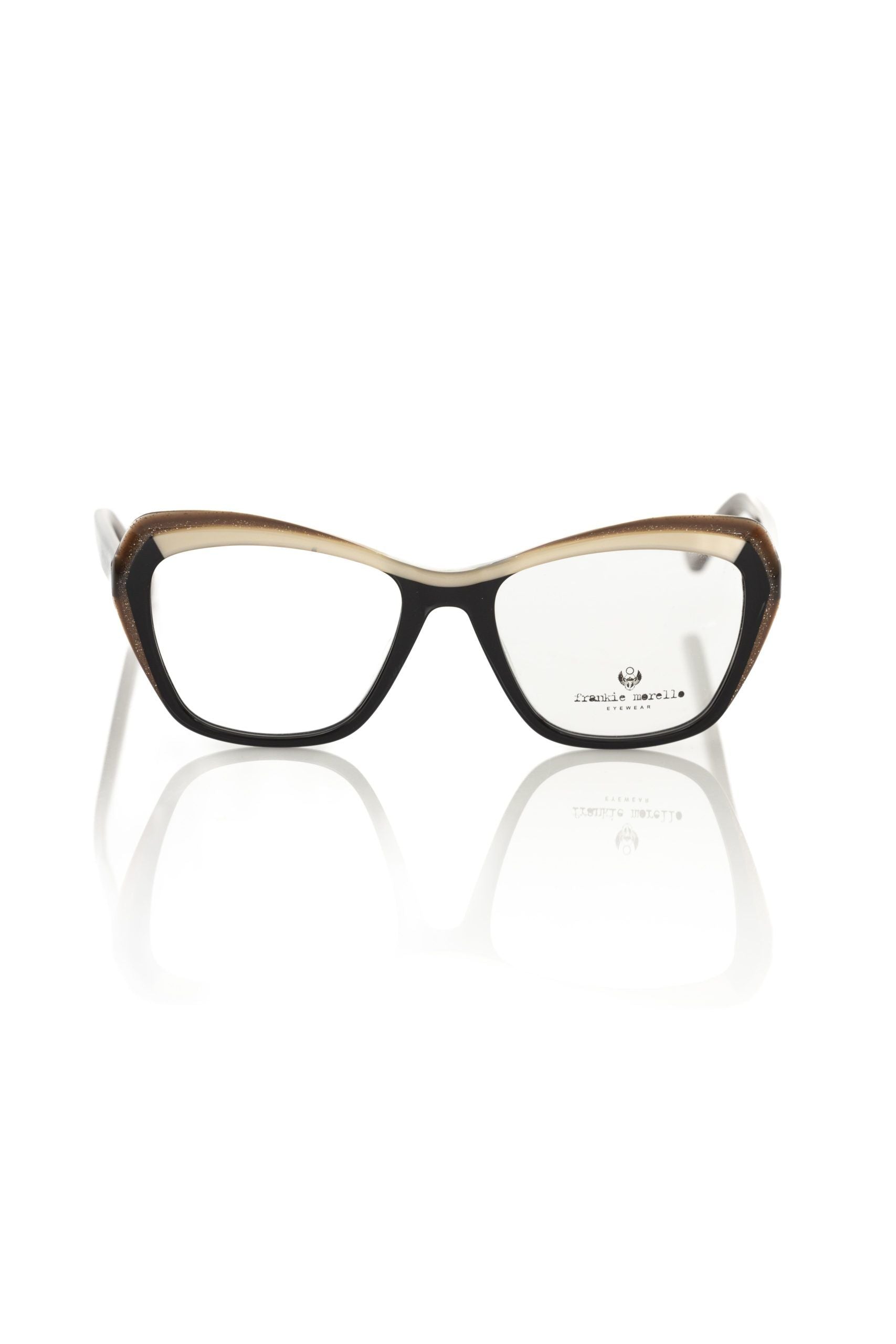 Frankie Morello Black Acetate Women's Eyeglass Frame - Luxe Nova