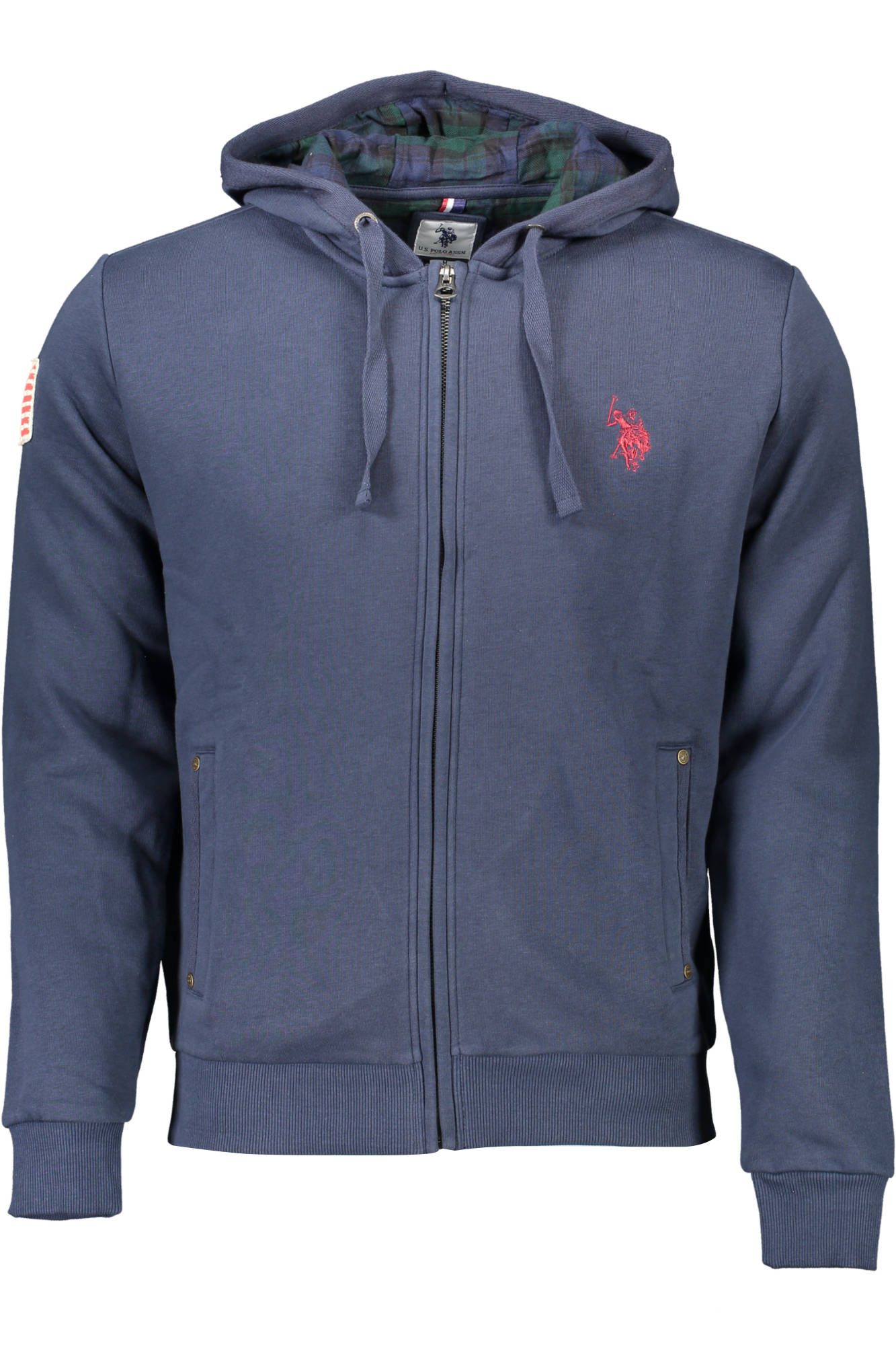 U.S. POLO ASSN. Blue Cotton Men Sweatshirt - Luxe Nova