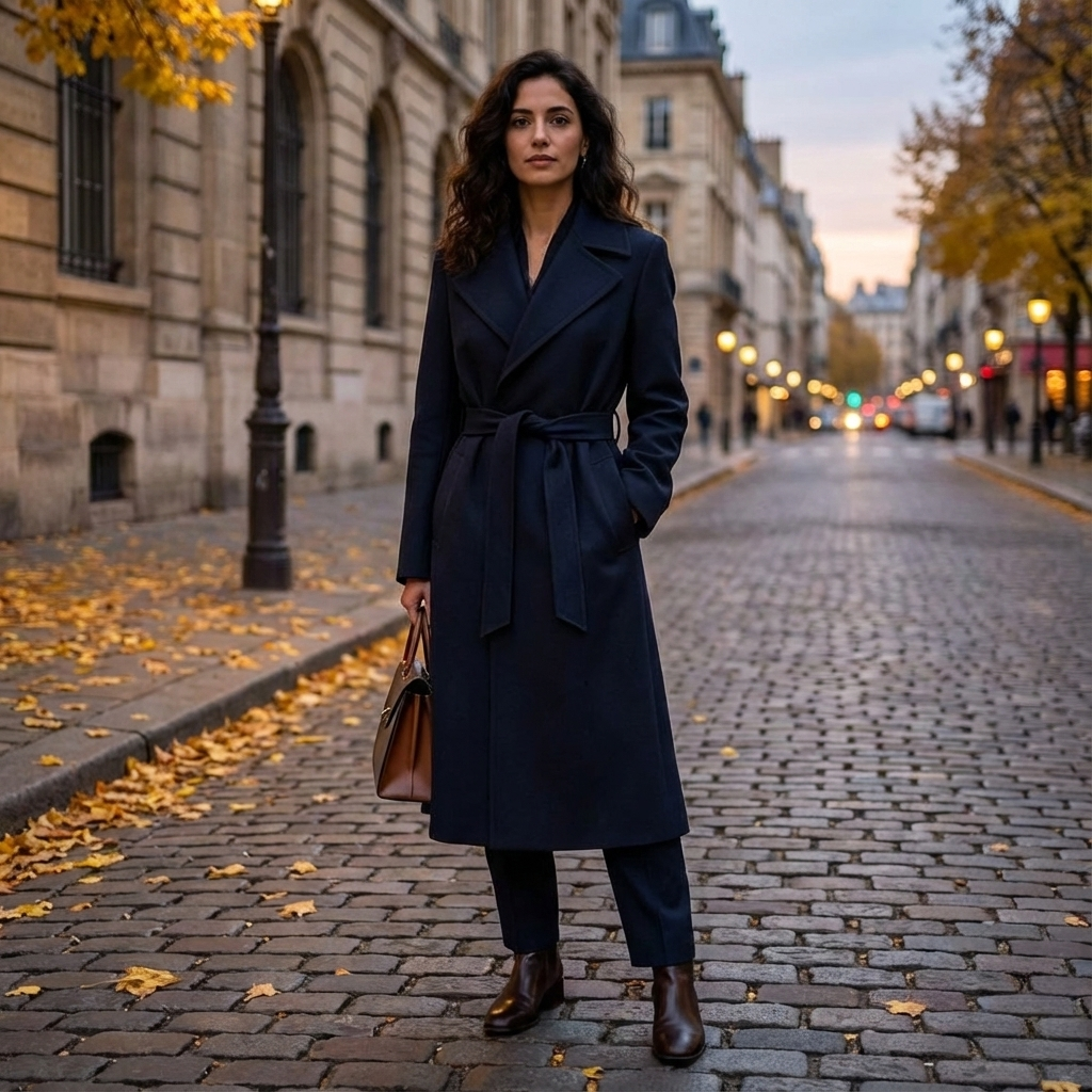 Bottega Veneta Blue Cotton Trench Coat