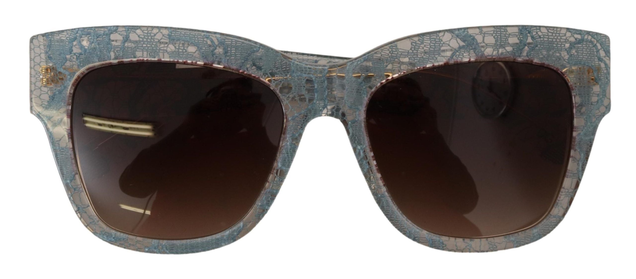 Dolce & Gabbana Blue Lace Acetate Crystal Butterfly DG4231 Sunglasses - Luxe Nova