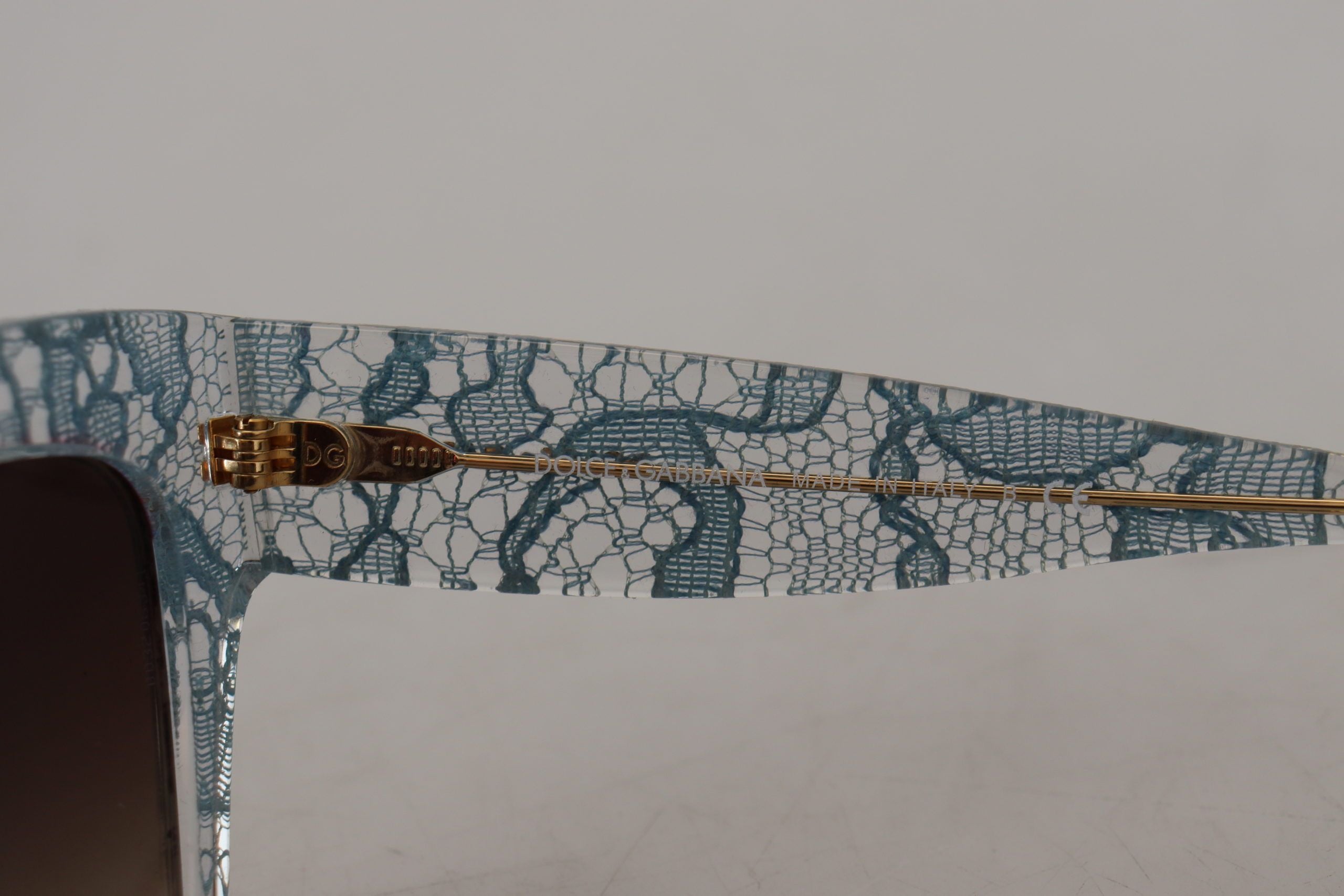 Dolce & Gabbana Blue Lace Acetate Crystal Butterfly DG4231 Sunglasses - Luxe Nova