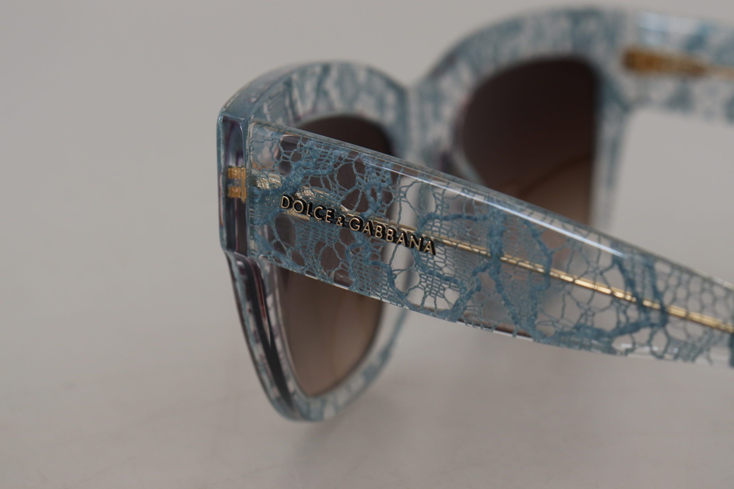 Dolce & Gabbana Blue Lace Acetate Crystal Butterfly DG4231 Sunglasses - Luxe Nova