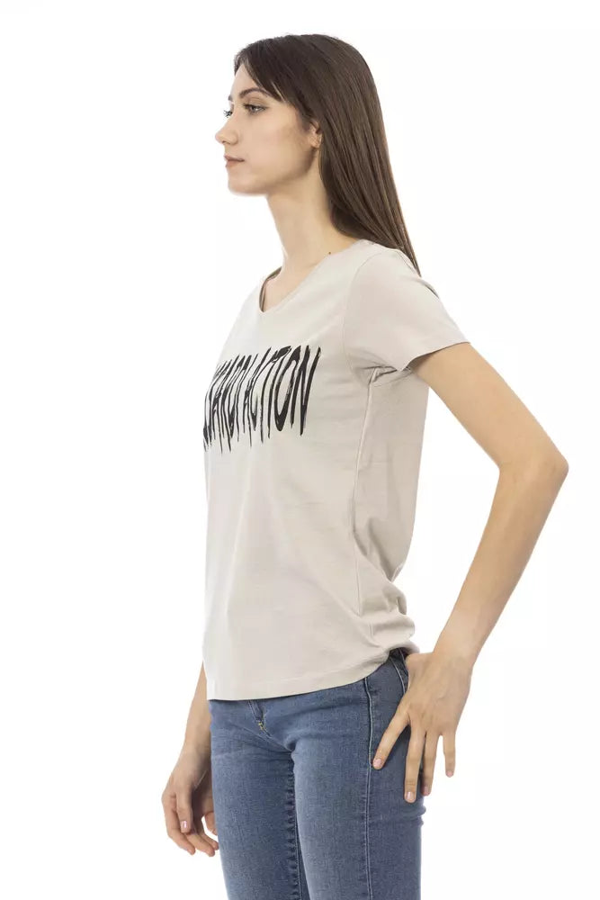 Trussardi Action Beige Cotton Women Top - Luxe Nova