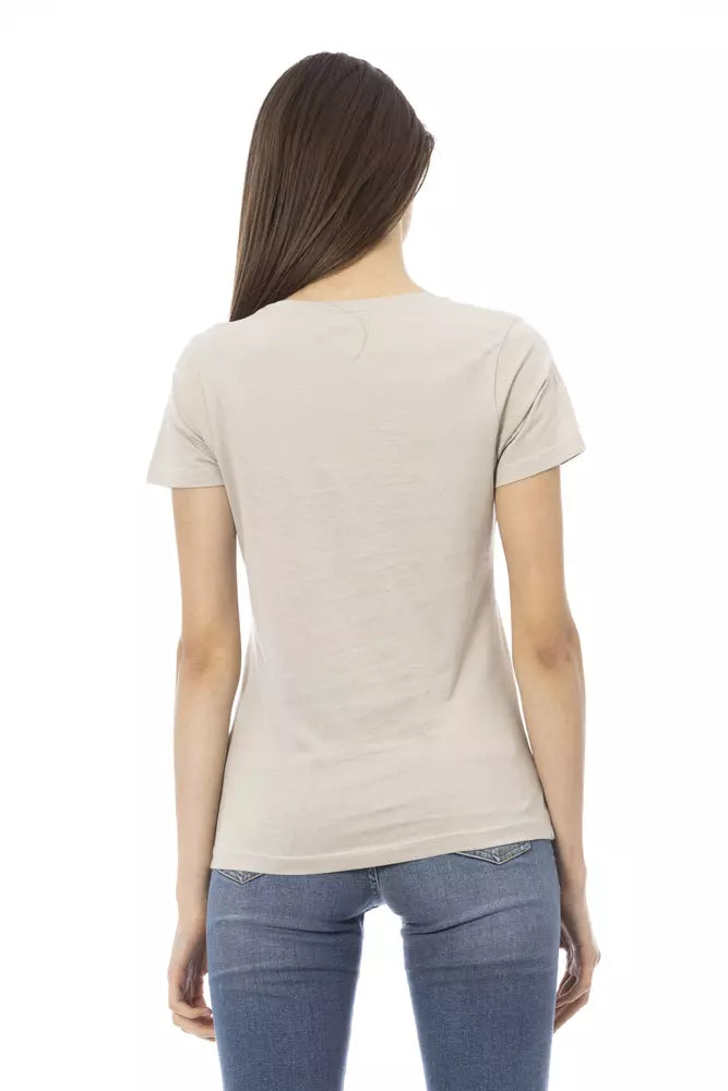 Trussardi Action Beige Cotton Women Top - Luxe Nova