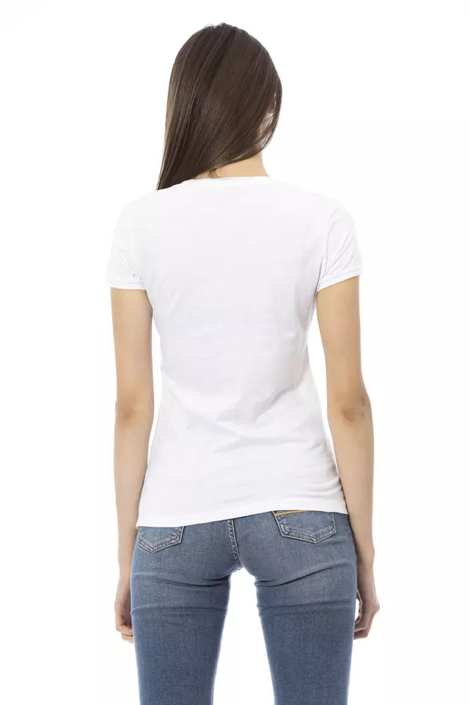 Trussardi Action White Cotton Women's Top - Luxe Nova