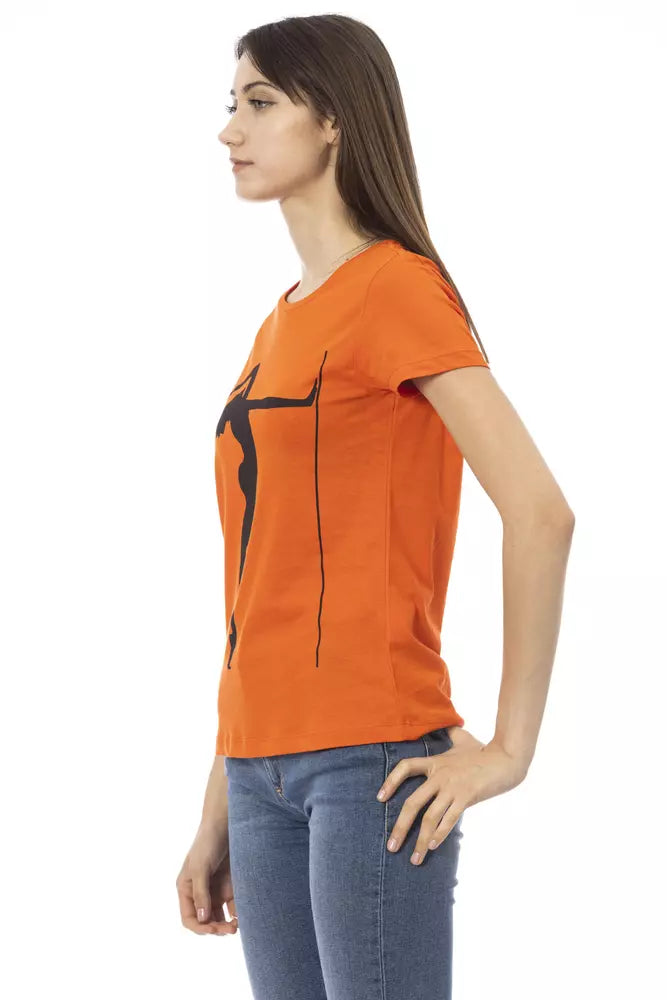 Trussardi Action Orange Cotton Women T-Shirt - Luxe Nova