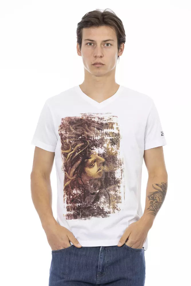 Trussardi Action White Cotton Men's T-Shirt