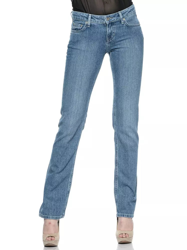 Ungaro Fever Light Blue Cotton Women Jeans - Luxe Nova