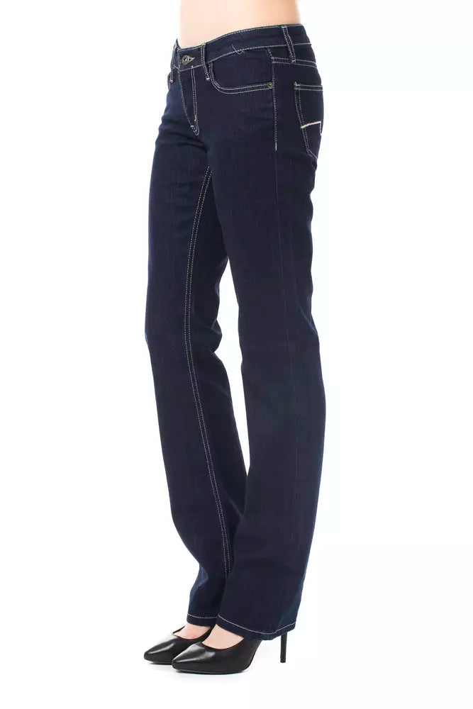 Ungaro Fever Blue Cotton Women Jeans - Luxe Nova