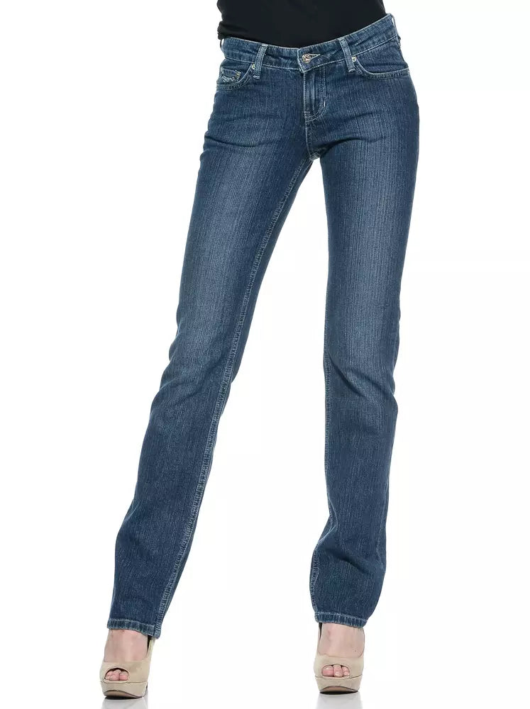 Ungaro Fever Blue Cotton Women Jeans - Luxe Nova