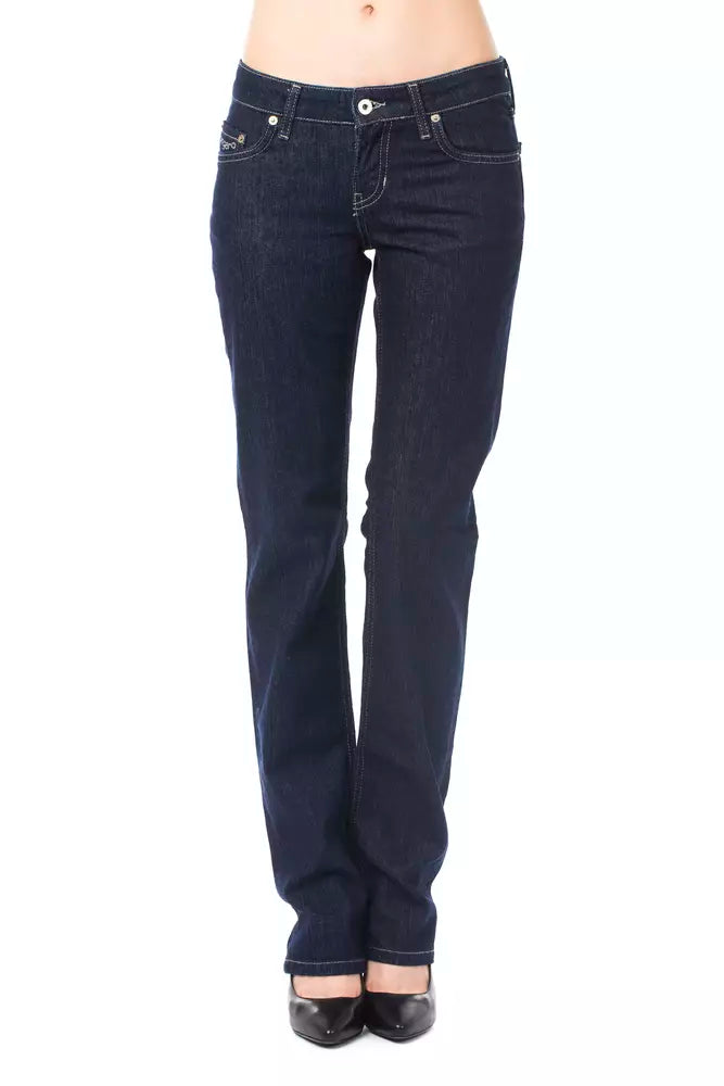 Ungaro Fever Blue Cotton Women's Jeans - Luxe Nova