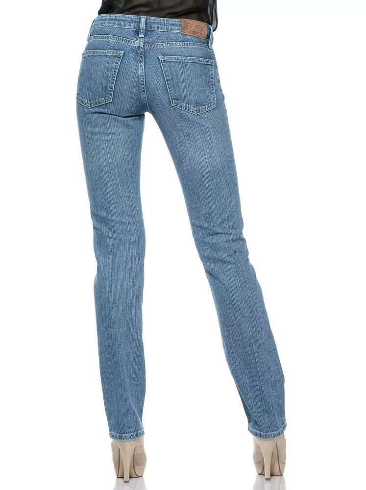 Ungaro Fever Light Blue Cotton Women Jeans - Luxe Nova