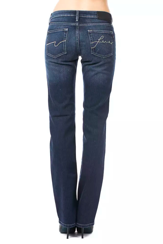 Ungaro Fever Blue Cotton Women Jeans - Luxe Nova