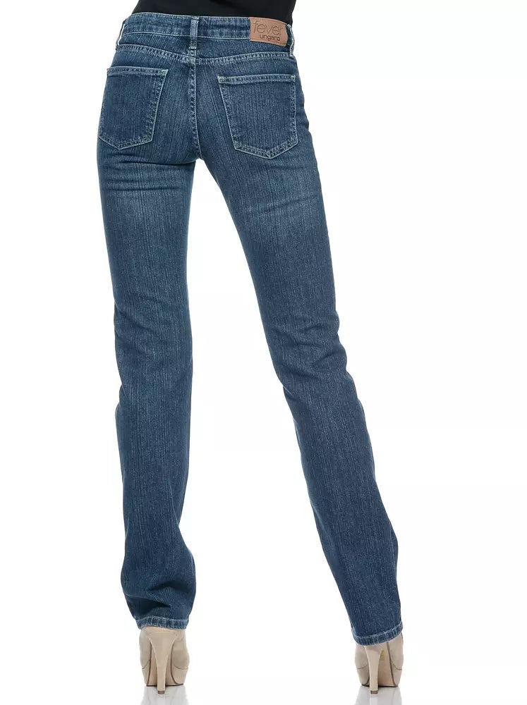 Ungaro Fever Blue Cotton Women Jeans - Luxe Nova