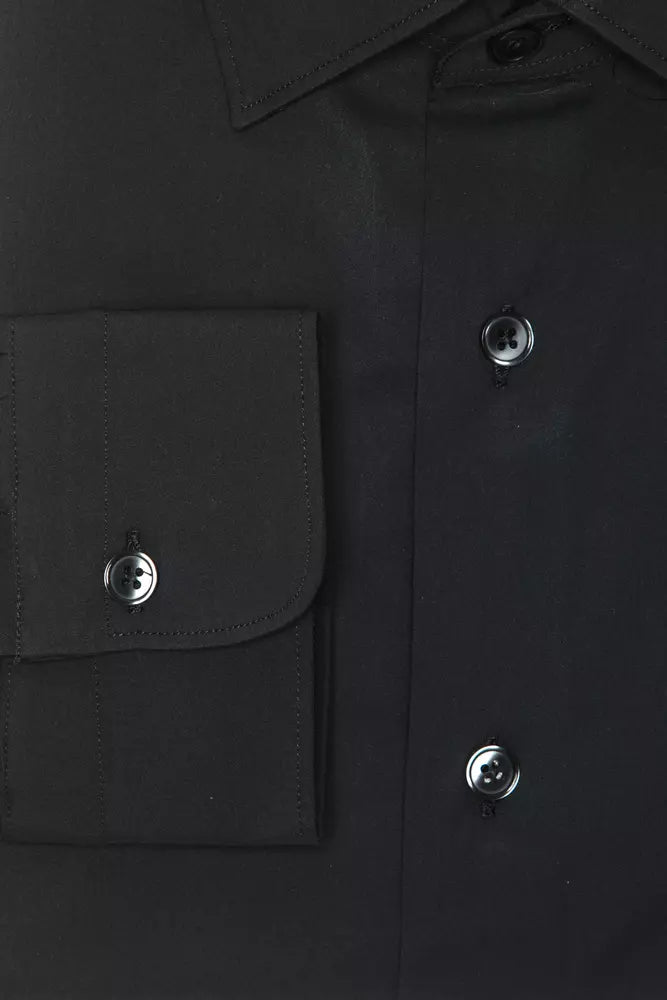 Robert Friedman Grey Cotton Men Shirt