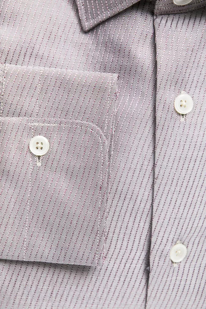 Robert Friedman Beige Cotton Men Shirt - Luxe Nova