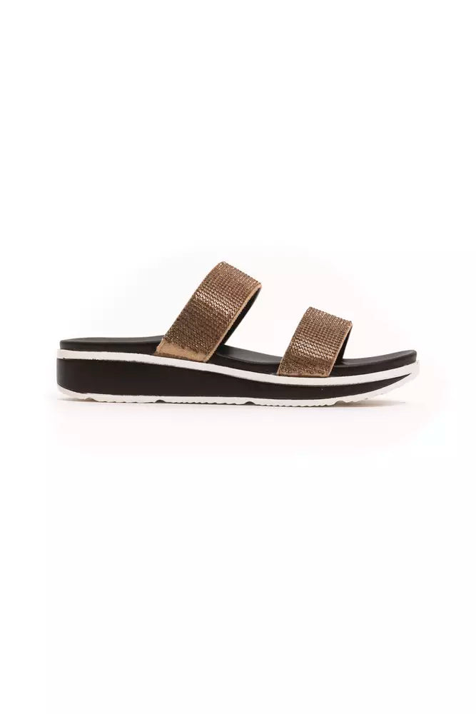 Péché Originel Beige Textile Women Sandal - Luxe Nova