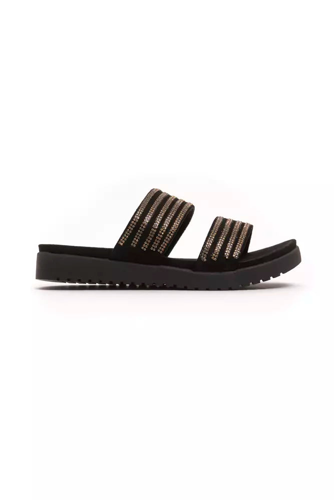 Péché Originel Gold Textile Women Sandal - Luxe Nova