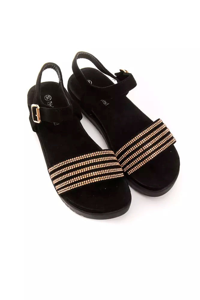 Péché Originel Gold Textile Women Sandal - Luxe Nova
