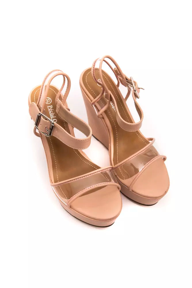 Péché Originel Beige Polyethylene Women Sandal - Luxe Nova