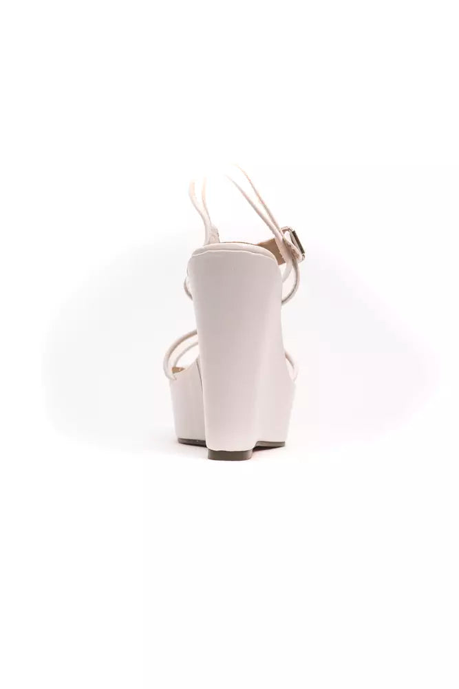 Péché Originel White Polyethylene Women's Wedge Sandal - Luxe Nova