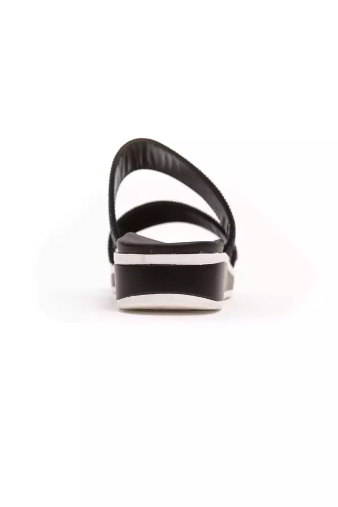 Péché Originel Black Textile Women Sandal - Luxe Nova