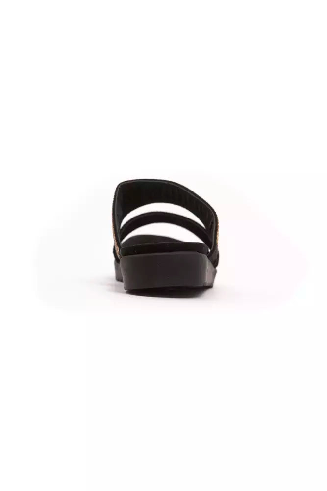 Péché Originel Gold Textile Women Sandal - Luxe Nova