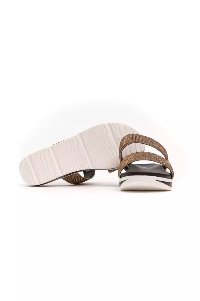 Péché Originel Beige Textile Women Sandal - Luxe Nova