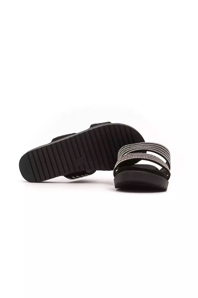 Péché Originel Silver Textile Women Sandal - Luxe Nova