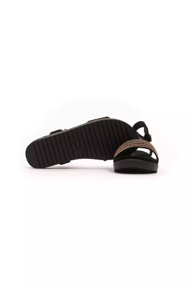 Péché Originel Gold Textile Women Sandal - Luxe Nova