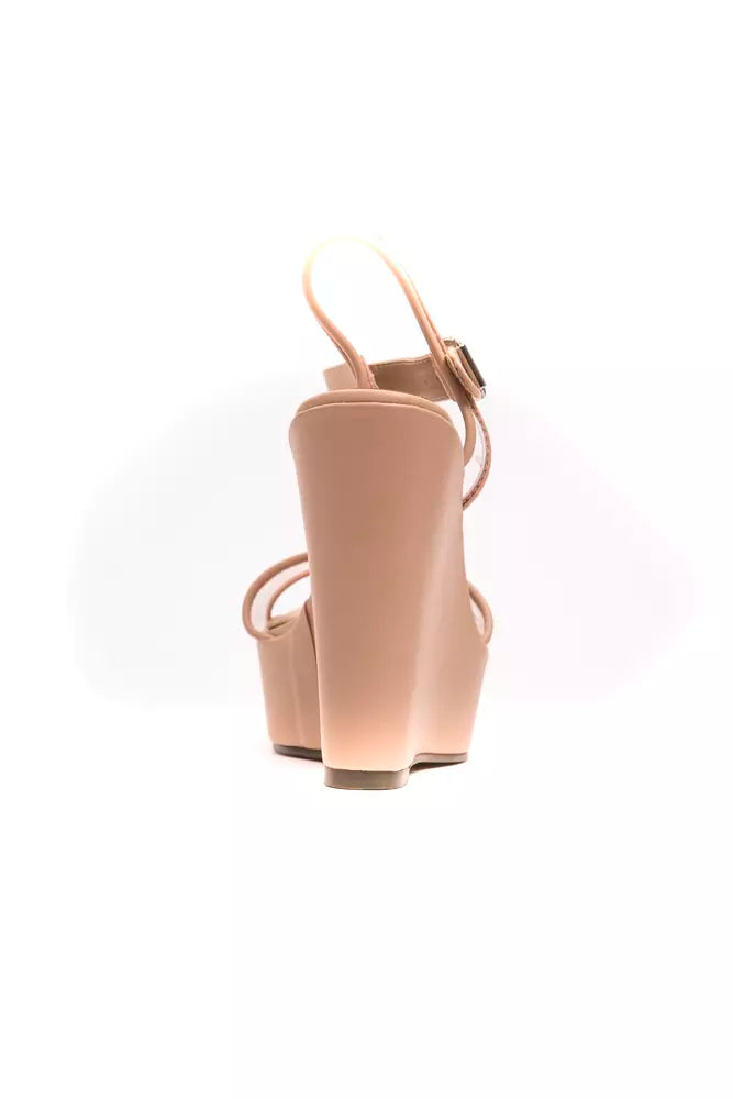 Péché Originel Beige Polyethylene Women Sandal - Luxe Nova