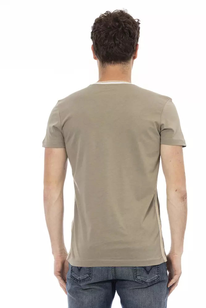 Trussardi Action Green Cotton Men T-Shirt - Luxe Nova