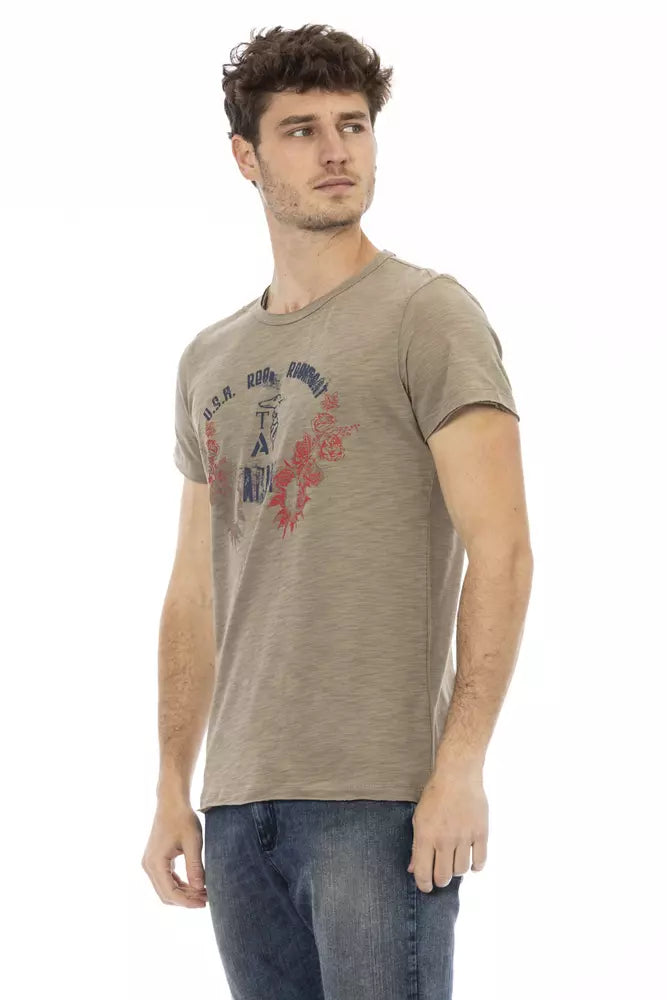 Trussardi Action "Green Cotton Men T-Shirt" - Luxe Nova