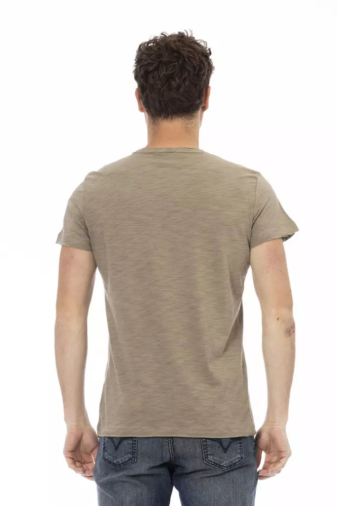 Trussardi Action "Green Cotton Men T-Shirt" - Luxe Nova