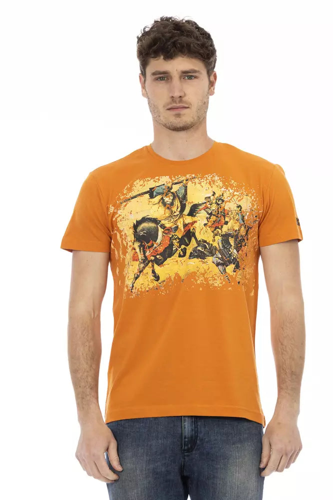Trussardi Action "Orange Cotton Men T-Shirt" - Luxe Nova