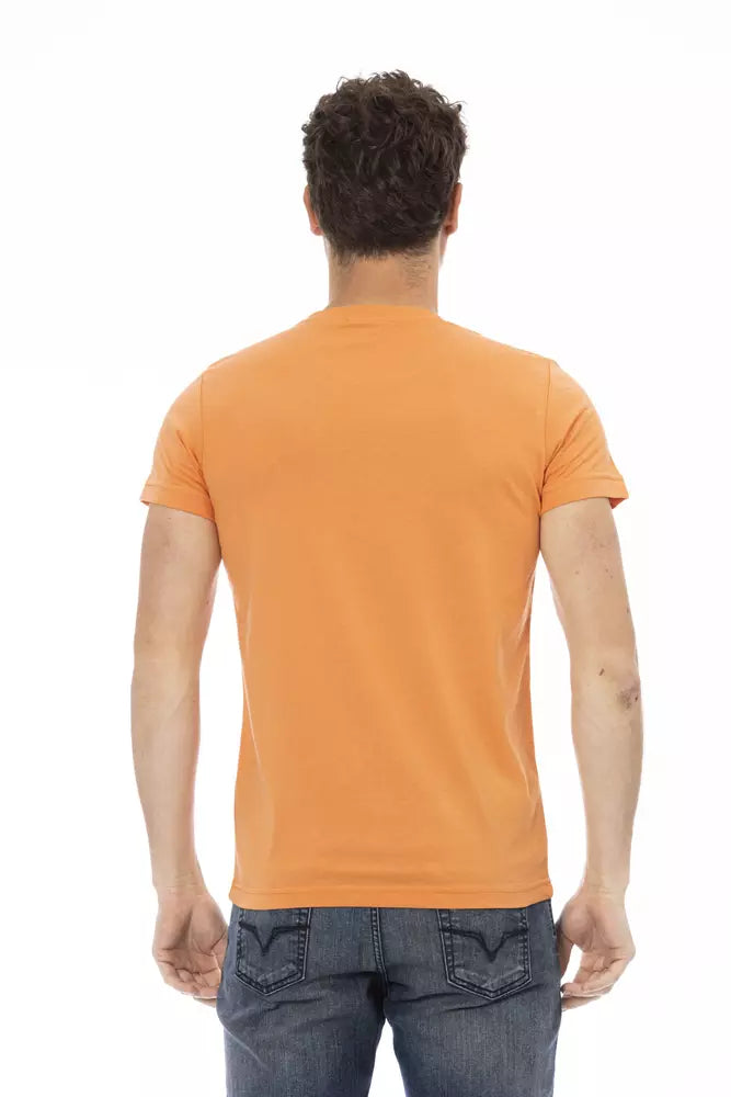 Trussardi Action Orange Cotton Men's T-Shirt - Luxe Nova