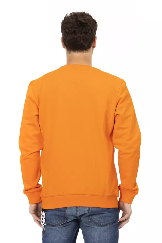 Automobili Lamborghini Orange Cotton Men's Sweater - Luxe Nova