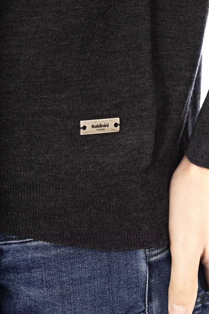 Baldinini Trend Gray Fabric Men Sweater - Luxe Nova