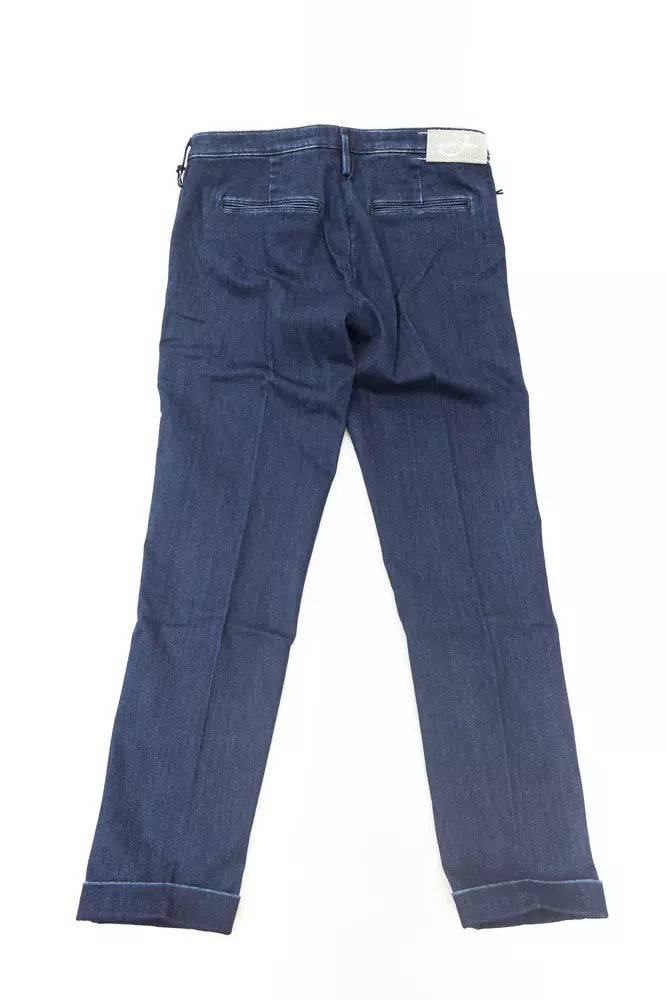 Jacob Cohen Blue Cotton Women Jeans - Luxe Nova