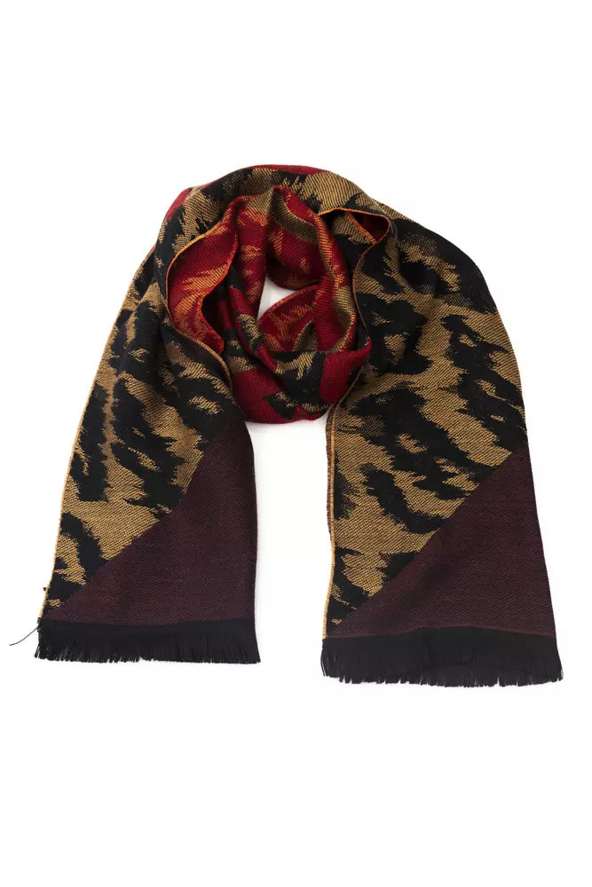 Cavalli Class Brown Wool Men Scarf - Luxe Nova