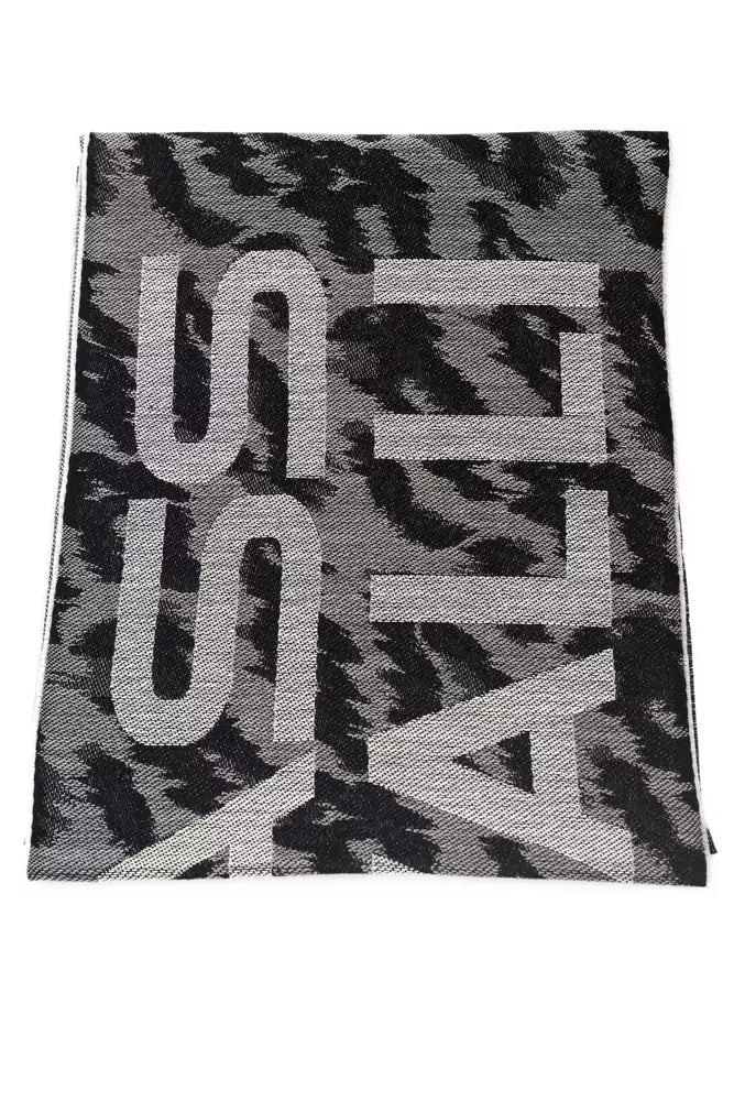 Cavalli Class Gray Wool Men Scarf - Luxe Nova