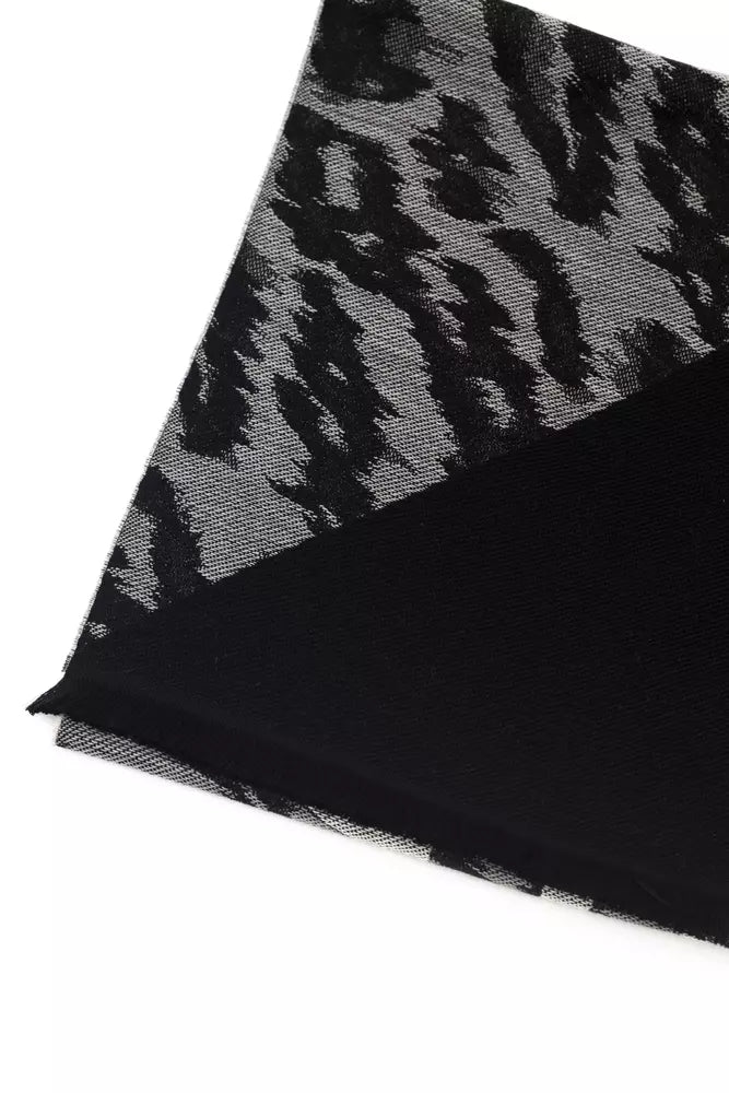 Cavalli Class Gray Wool Men Scarf - Luxe Nova