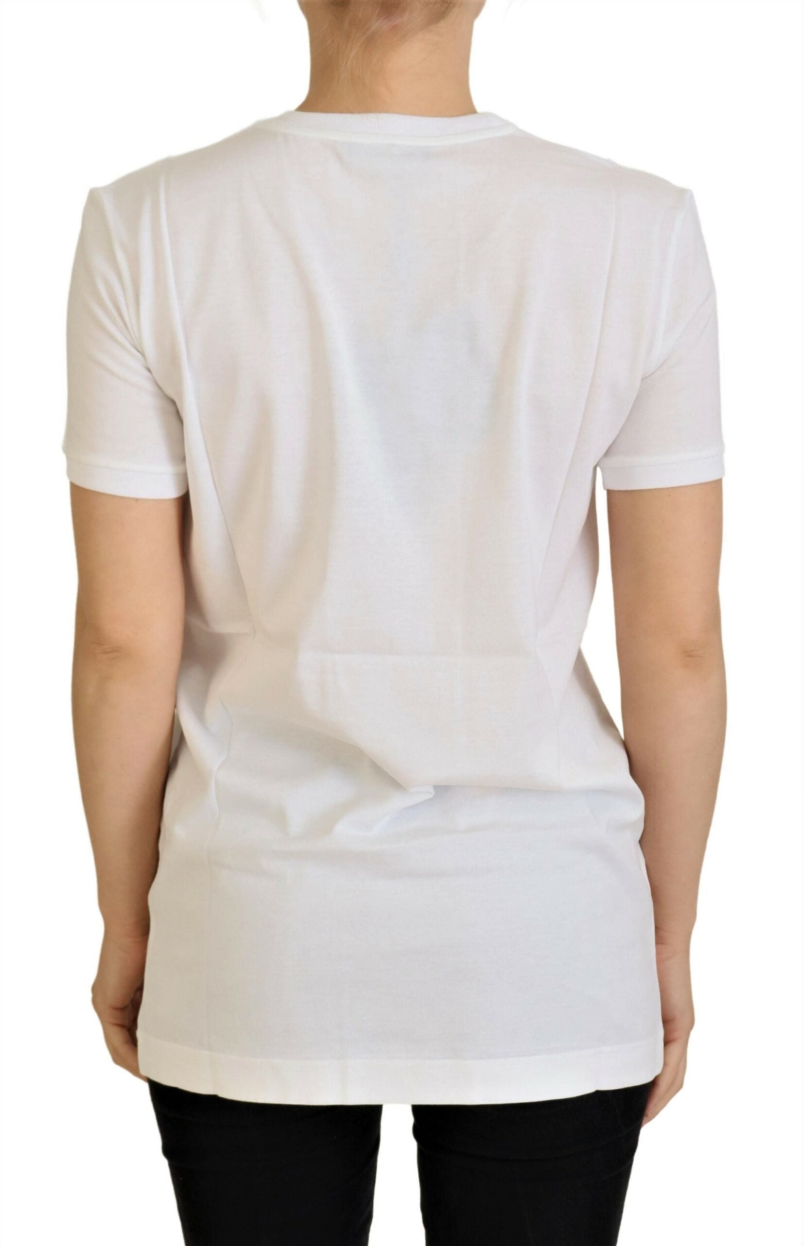 Dolce & Gabbana White Cotton DG Loves SUD  T-shirt - Luxe Nova