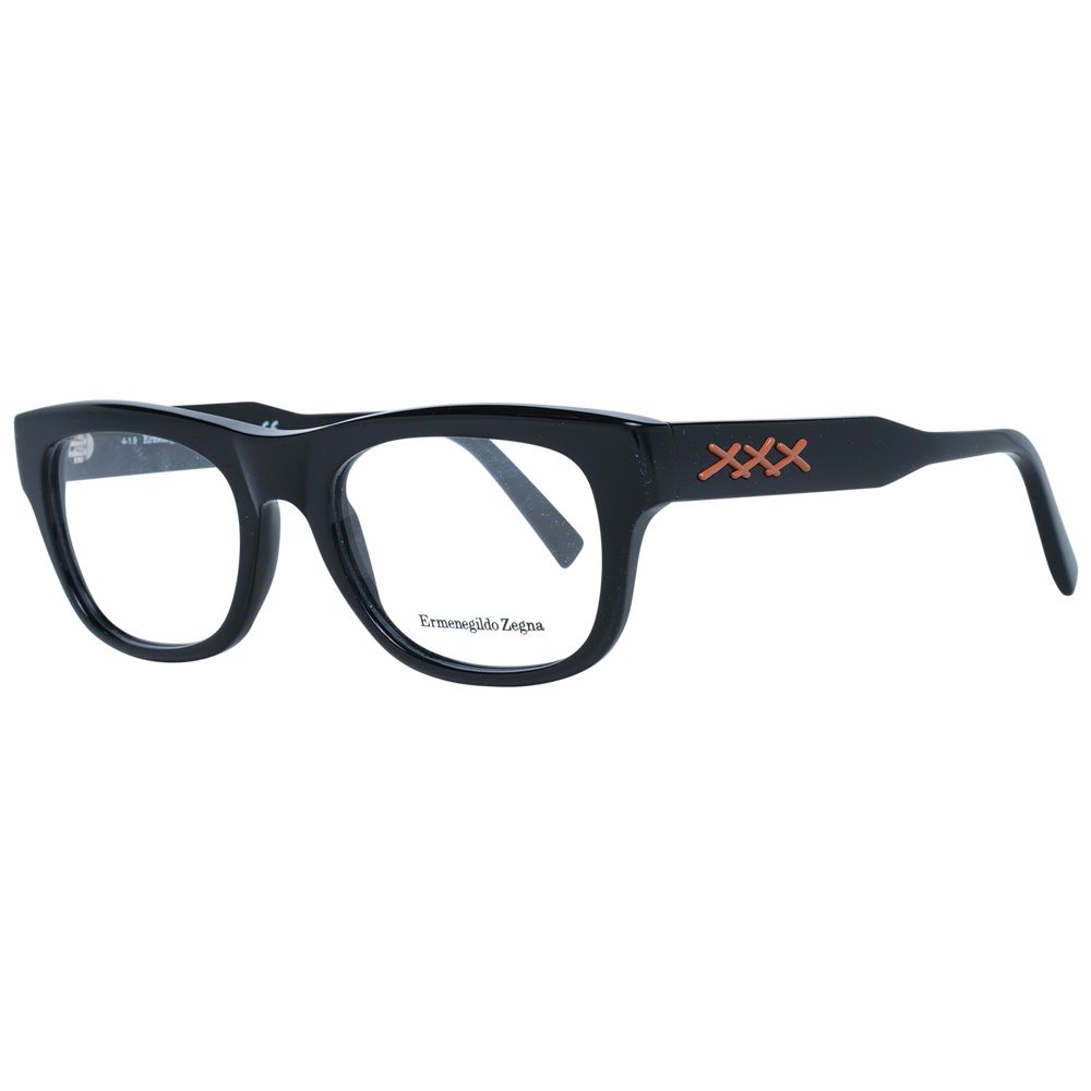 Ermenegildo Zegna Black Plastic Glasses (Frames) - Luxe Nova