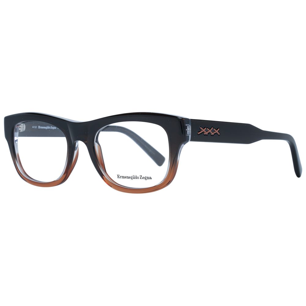 Ermenegildo Zegna Brown Plastic Glasses (Frames) - Luxe Nova
