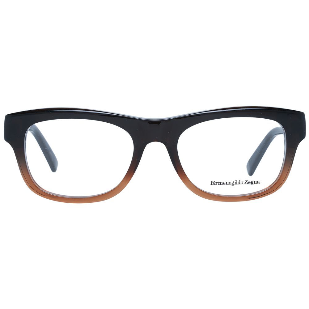 Ermenegildo Zegna Brown Plastic Glasses (Frames) - Luxe Nova