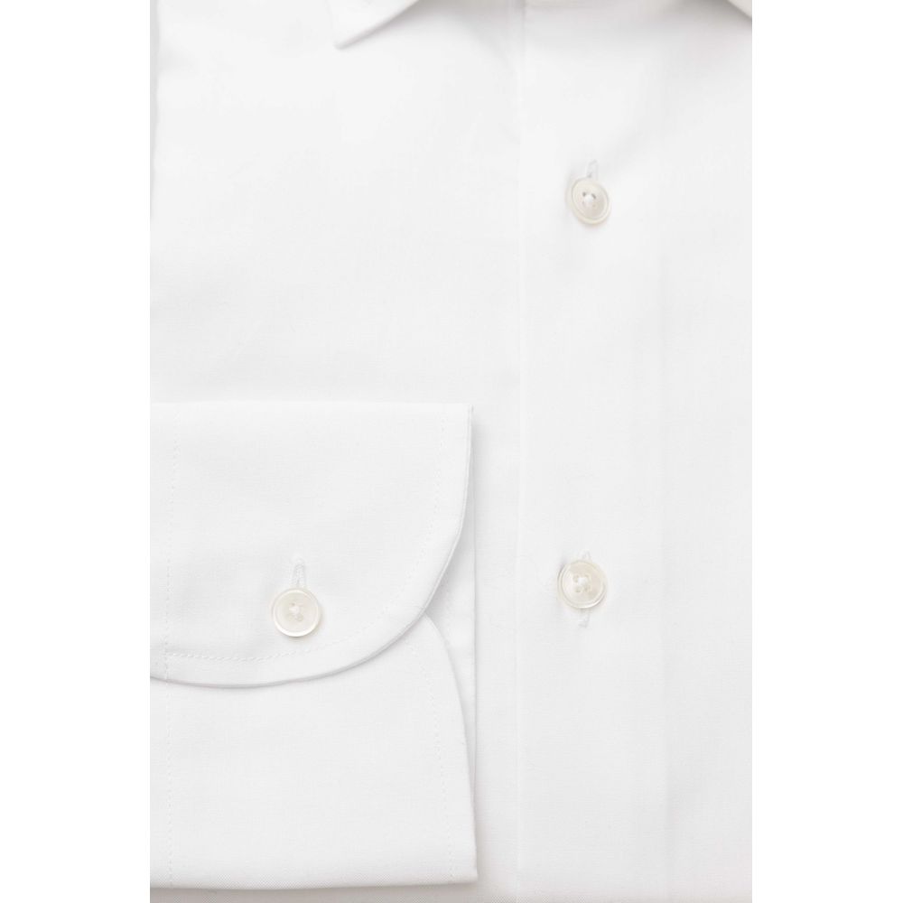 Bagutta White Cotton Men's Shirt - Luxe Nova