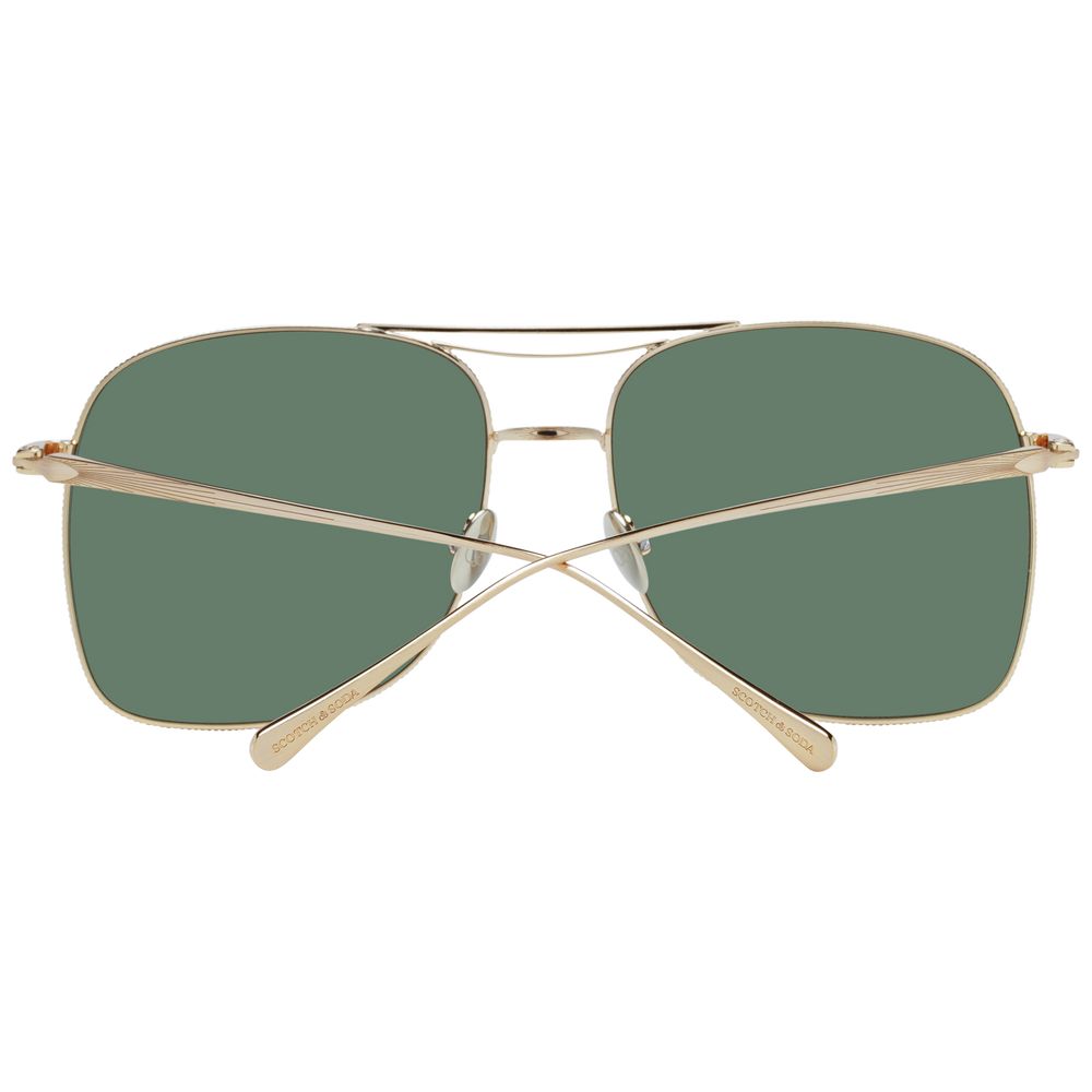 Scotch & Soda Gold Stainless Steel Sunglasses - Luxe Nova